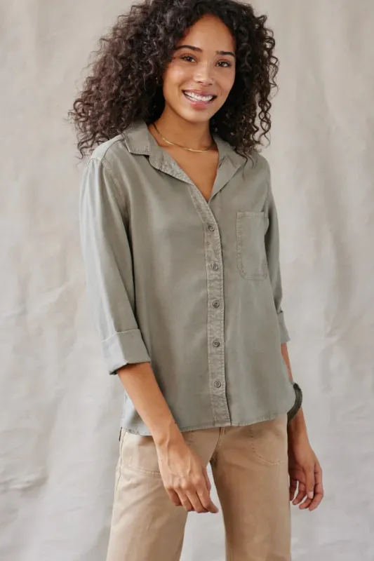 Shirt Tail Button Down sold by Hills Dry Goods