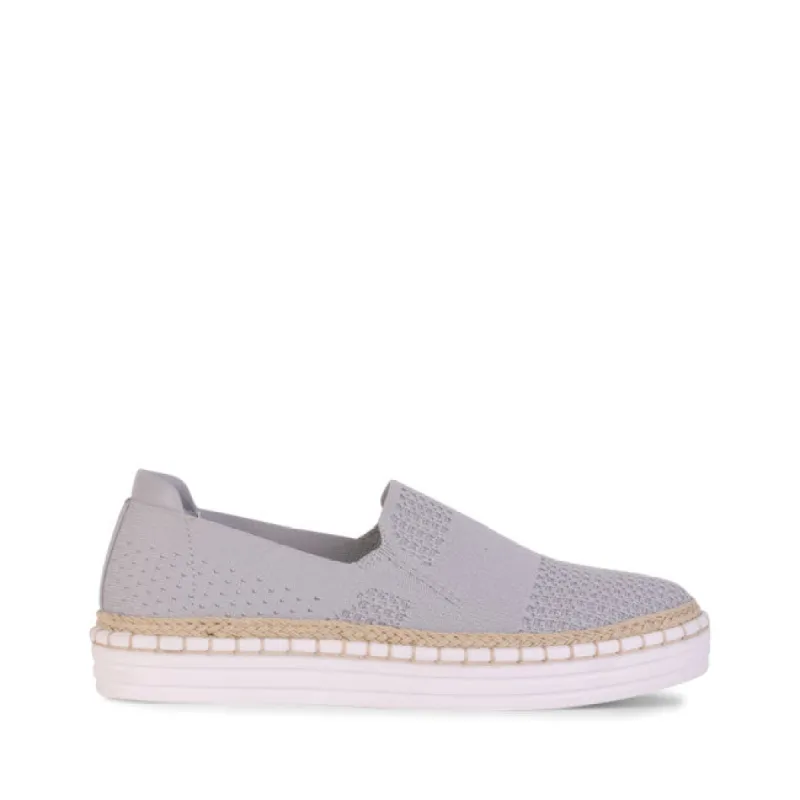 Queen Slip On Sneakers - Grey Knit sold by Verali