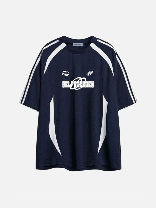 Aelfric Eden Contrast Color Stripe Soccer Jersey | Parallel