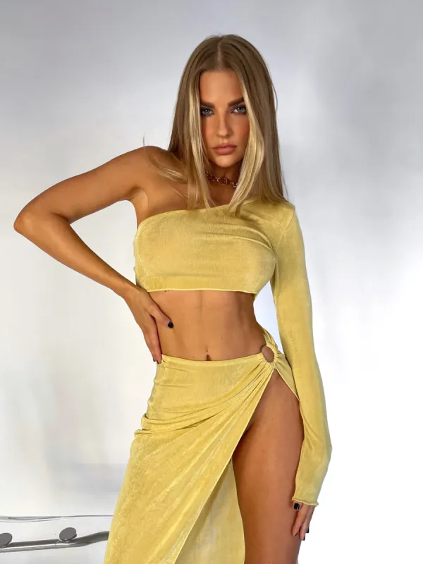 SUNRISE CROP YELLOW sold by Outcast Clothing