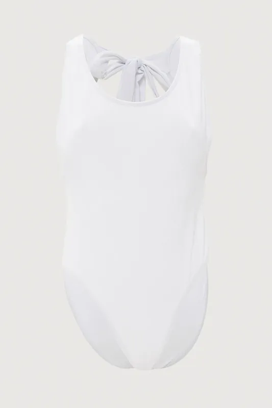 White One Piece Swimsuit sold by Ally Fashion
