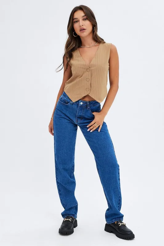 Denim Baggy Denim Jeans High rise sold by Ally Fashion