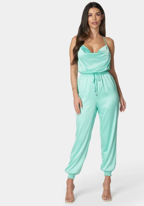 Cowl Neck Jumpsuit sold by Bebe