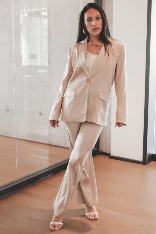 DEAL Oh She Means Business Satin Trousers sold by Amazing Lace