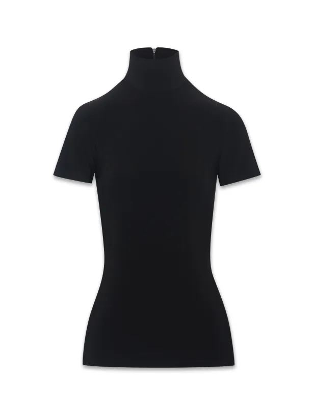 Short Sleeve Mock Neck Knit Top sold by Anne Klein
