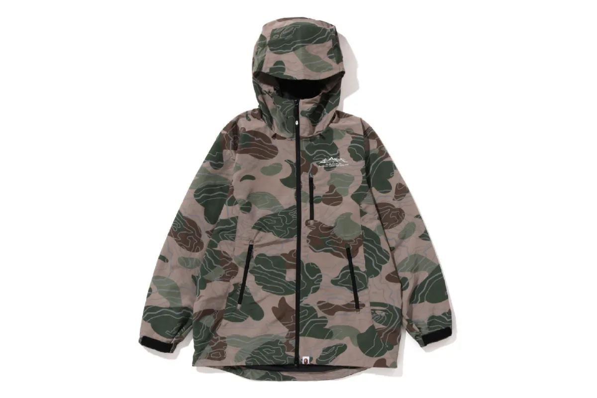 LAYERED LINE CAMO SHELL JACKET sold by Bape
