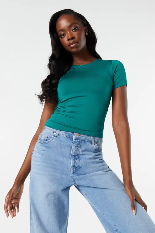 Contour Skimmer Crewneck Top sold by Charlotte Russe