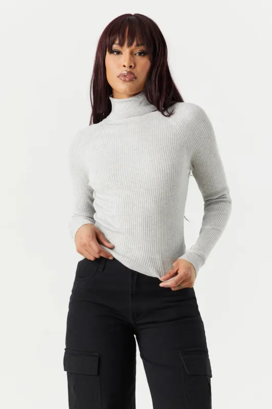 Ribbed Long Sleeve Turtleneck sold by Charlotte Russe