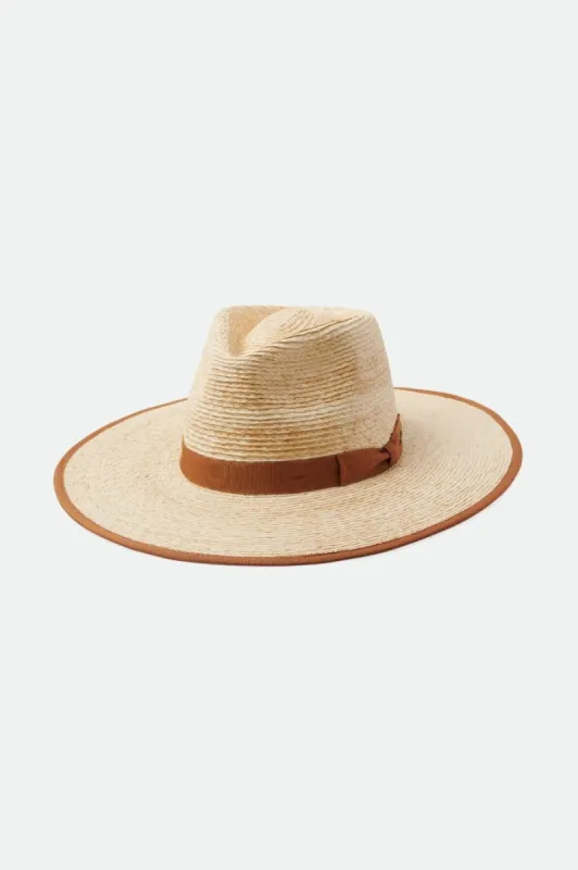 Jo Straw Rancher Hat - Natural/Tan sold by Brixton