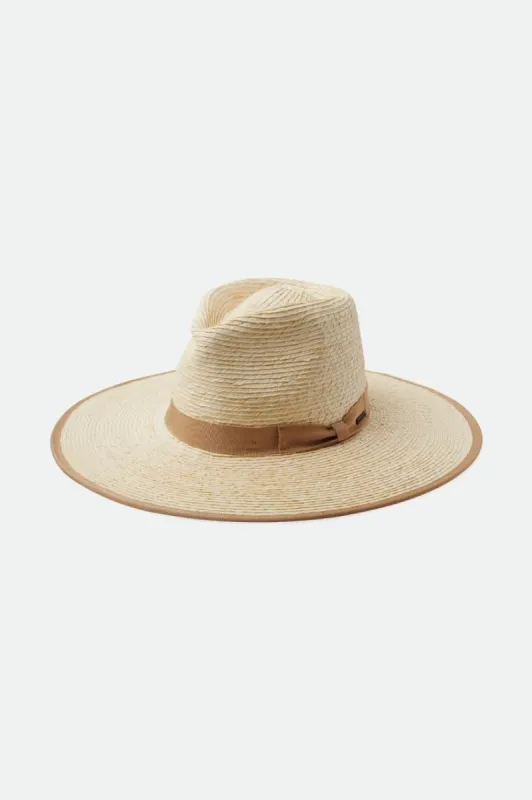 Jo Straw Rancher Hat - Natural/Beige sold by Brixton