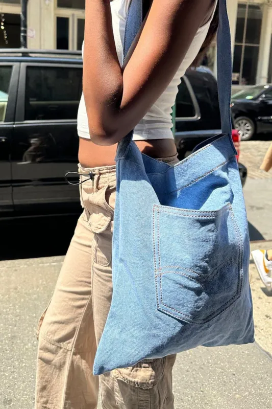 Denim Pocket Tote Bag | Parallel