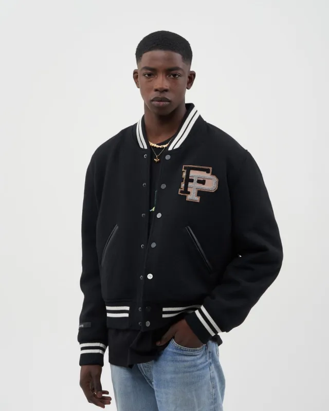 Varsity Jacket Black / White sold by Filling Pieces