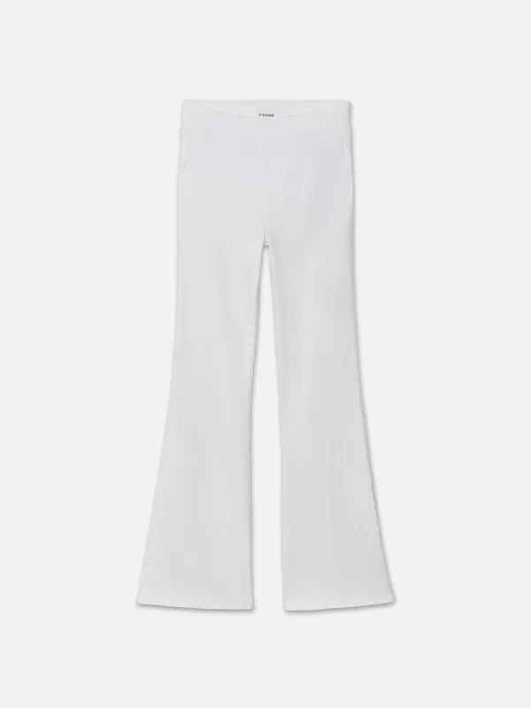 The Jetset Flare -- White sold by Frame Denim