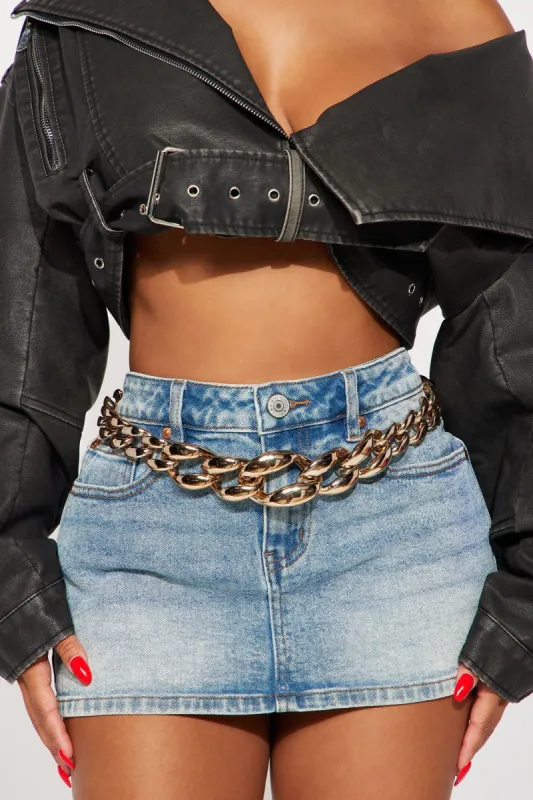 Statement Chain Belt - Gold sold by Fashion Nova