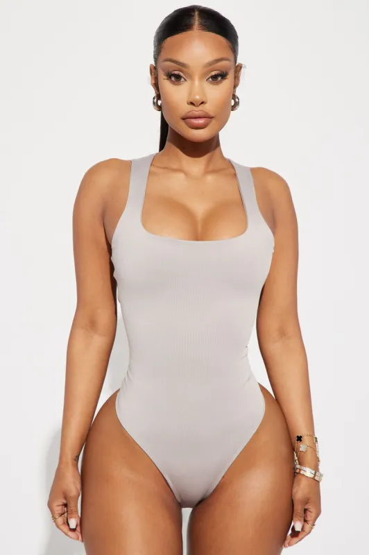 Adriana Smooth Fit Bodysuit - Taupe sold by Fashion Nova