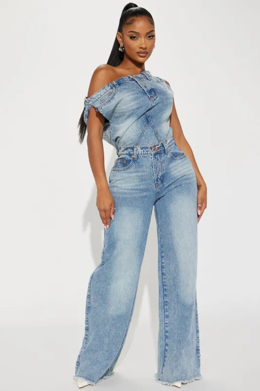 お値下げ oll Jane Denim Jumpsuit Jane Denim Jumpsuit - Dark