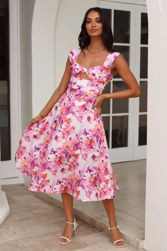 Splendid Splendor Midi Dress Pink sold by Hello Molly