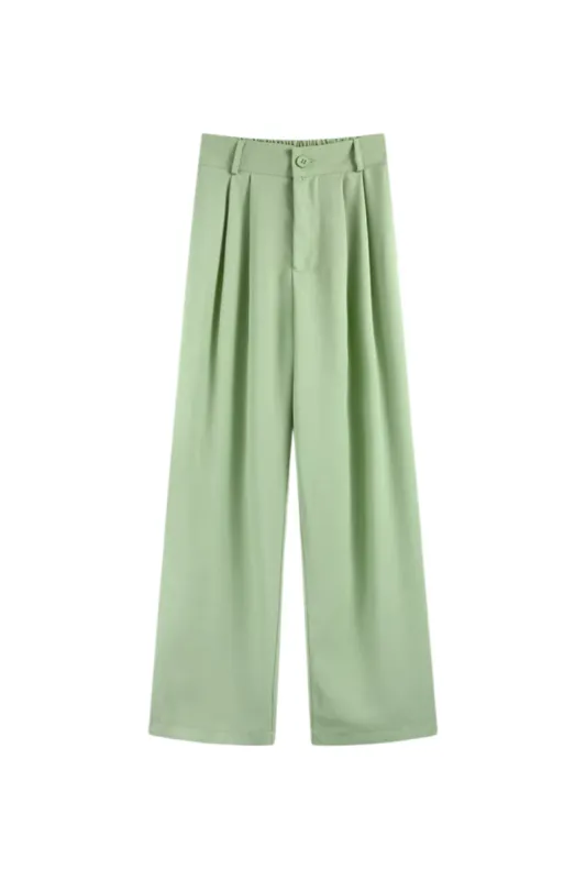 'Lucy' High-Waist Wide Leg Trouser (6 Colors) sold by Goodnight Macaroon