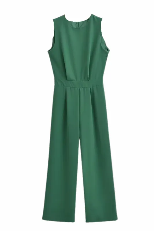 'Fatima' Sleeveless Back Buttoned Jumpsuit (3 Colors) sold by Goodnight Macaroon