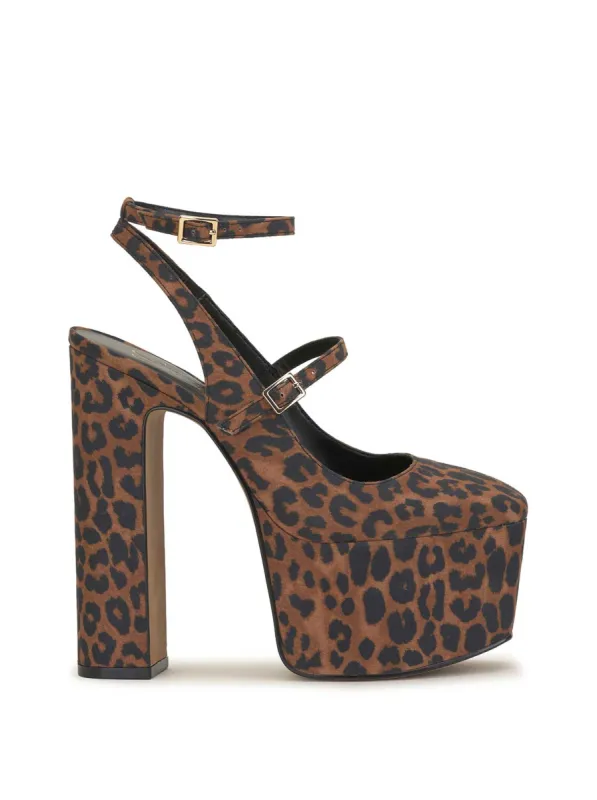 Jessica Simpson Pialley Platform Pump in Safari Leopard
