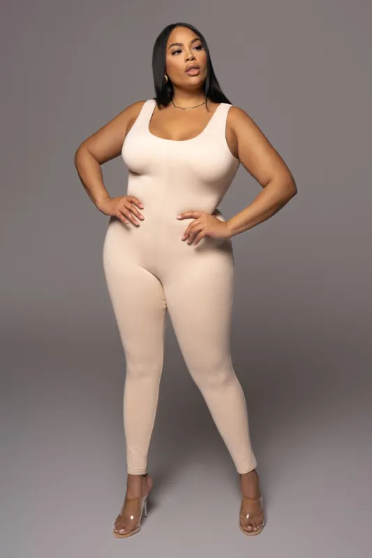 Cream Alo Double Layer Jumpsuit sold by JLUXLABEL