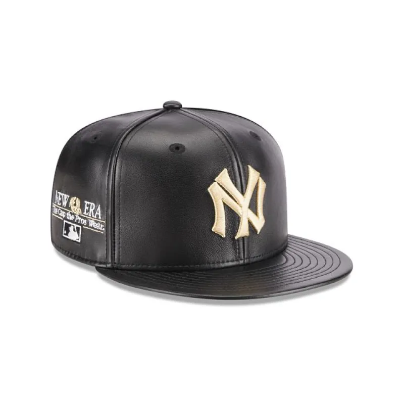 New York Yankees Leather 59FIFTY Fitted Hat | Parallel