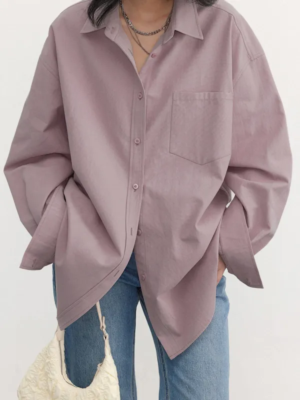 Relaxed Oversized Cotton Shirt sold by COMMENSE