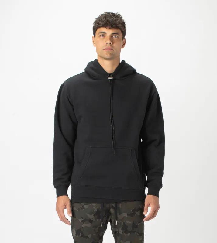 Lowgo Hood Sweat Black sold by Zanerobe