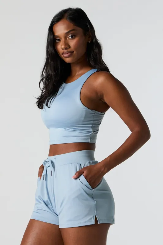 Ribbed Square Neck Long Sleeve Top sold by Urban Planet