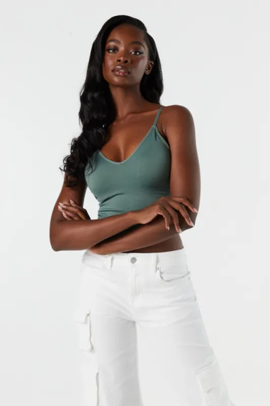 Débardeur coussiné court uni sans outure sold by Urban Planet