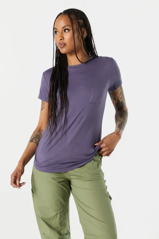 T-shirt coloré ras du cou décontracté sold by Urban Planet