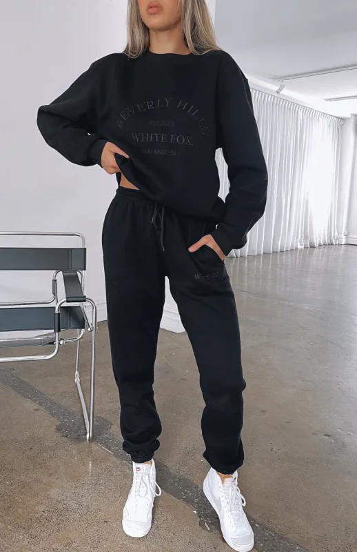 Make You Mine Sweatpants Black sold by White Fox Boutique