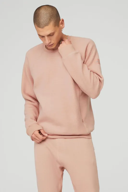 Triumph Crew Neck Sweatshirt - Soft Clay sold by Alo Yoga