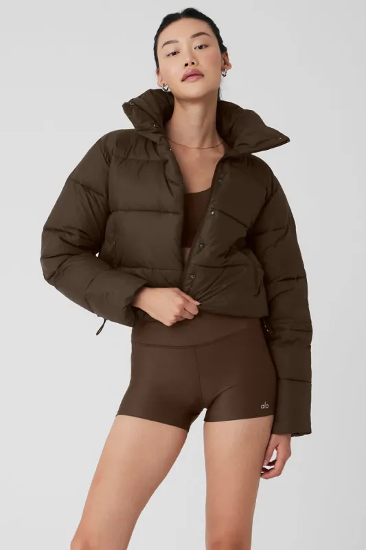 Gold Rush Puffer - Espresso sold by Alo Yoga