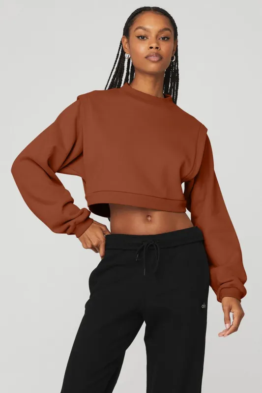 Cropped Fresh Coverup - Rust sold by Alo Yoga