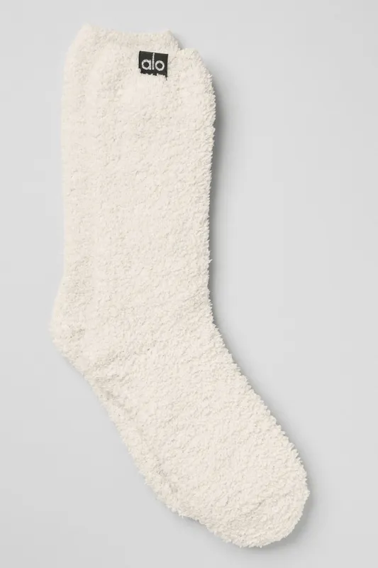 Women's Plush Lush Sock - Ivory sold by Alo Yoga