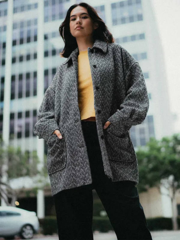 Beegy Coat Jacket - Heather Grey sold by Volcom