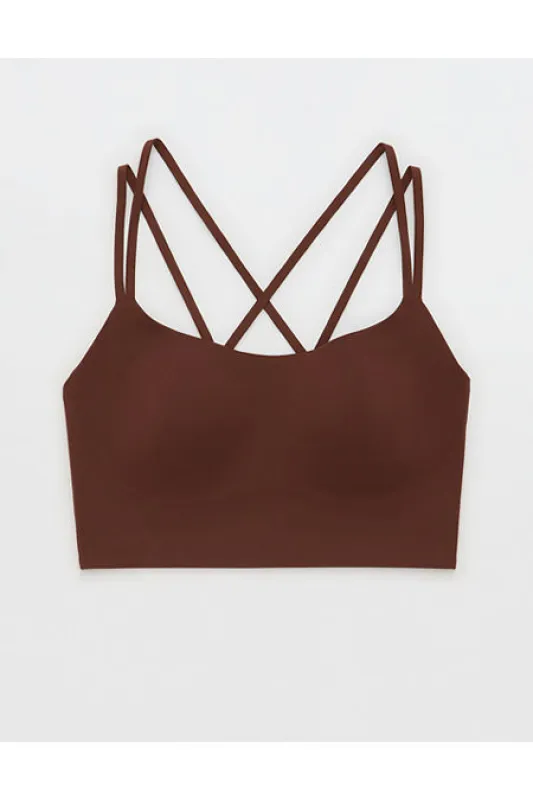 OFFLINE By Aerie Real Me Hold Up Sports Bra Women's Canyon Sun M sold by American Eagle