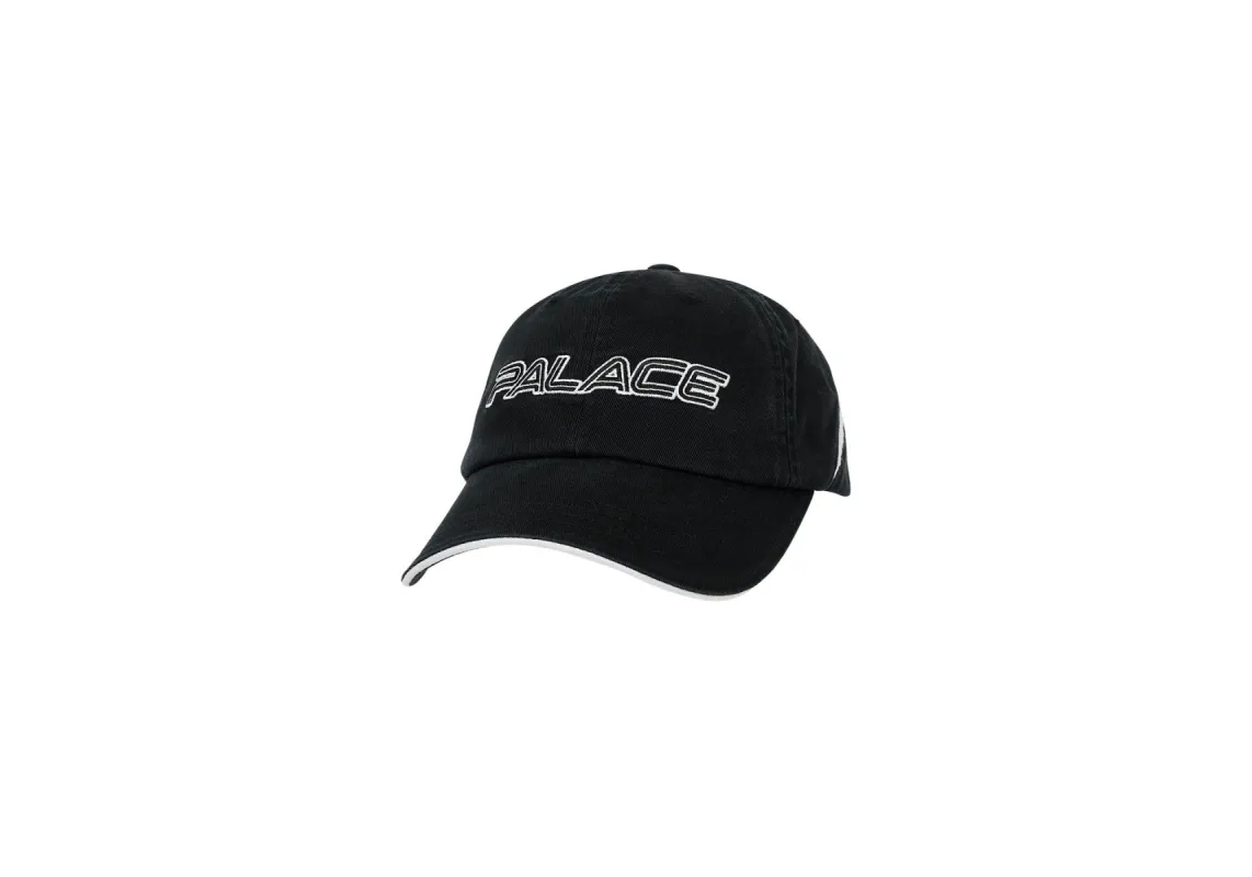 PALACE ISN'T IT 6-PANEL BLACK sold by PALACE