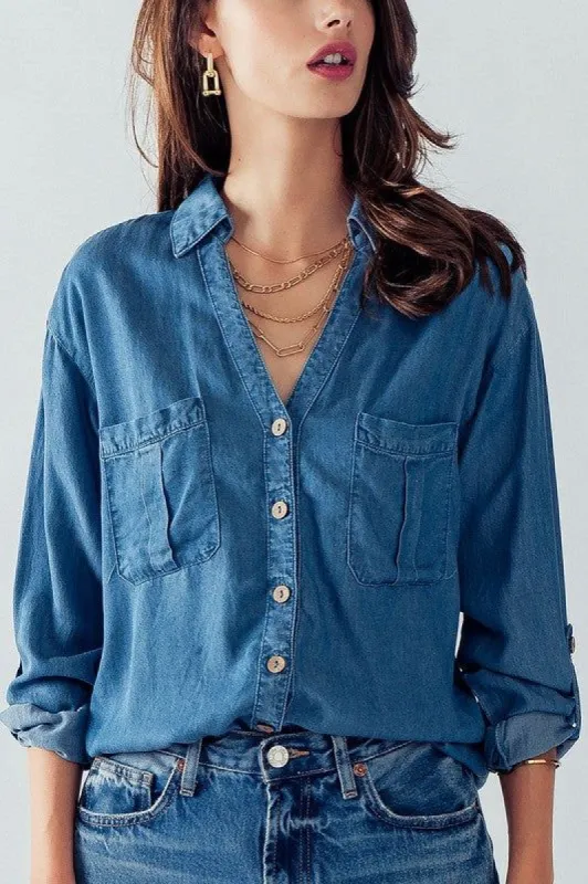 Tencel Button Down Shirt sold by U-NI-TY