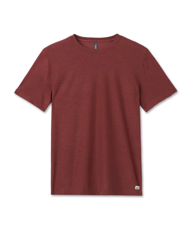 Strato Tech Tee | Earth Red Heather sold by Vuori