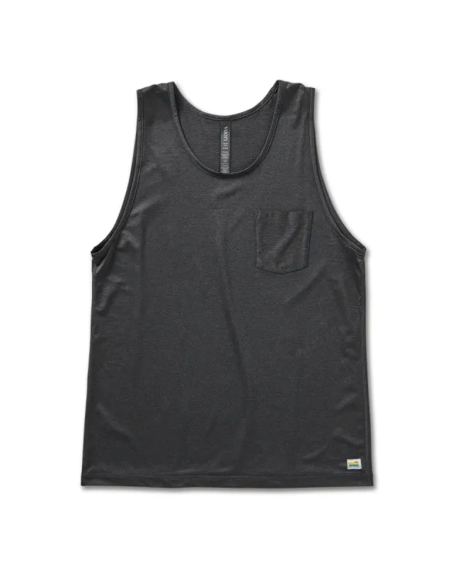 Tradewind Performance Tank | Black Heather sold by Vuori