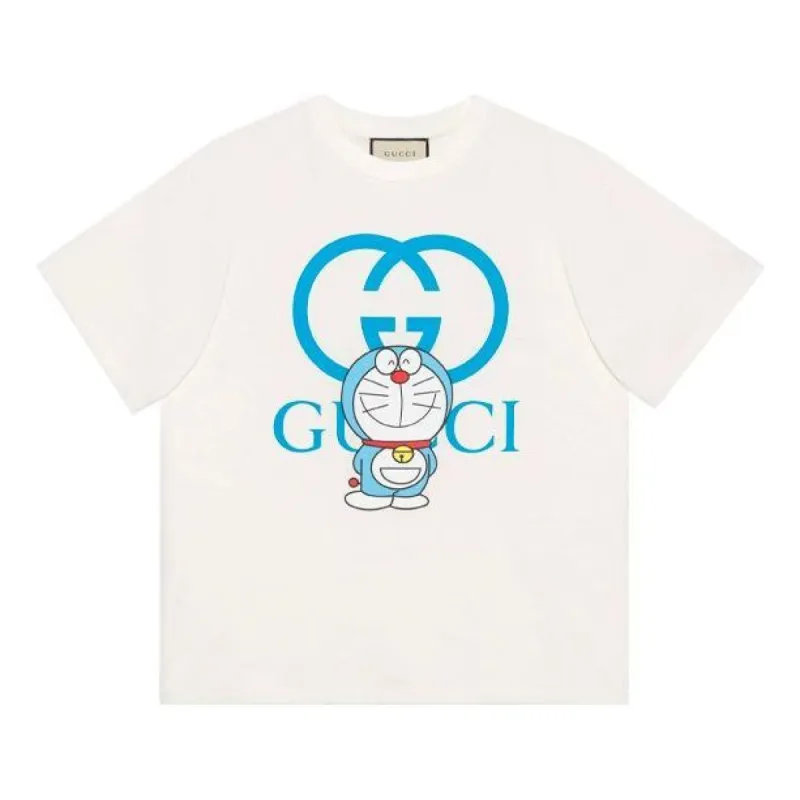 GUCCI x Doraemon Oversized T-shirt 'White Blue' 616036-XJDEZ-9791 sold by KicksCrew