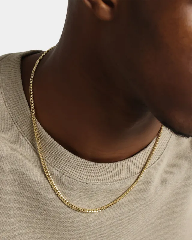House Of Auric Cuban Link 4mm 20" Chain 18K Gold Vermeil sold by Culture Kings