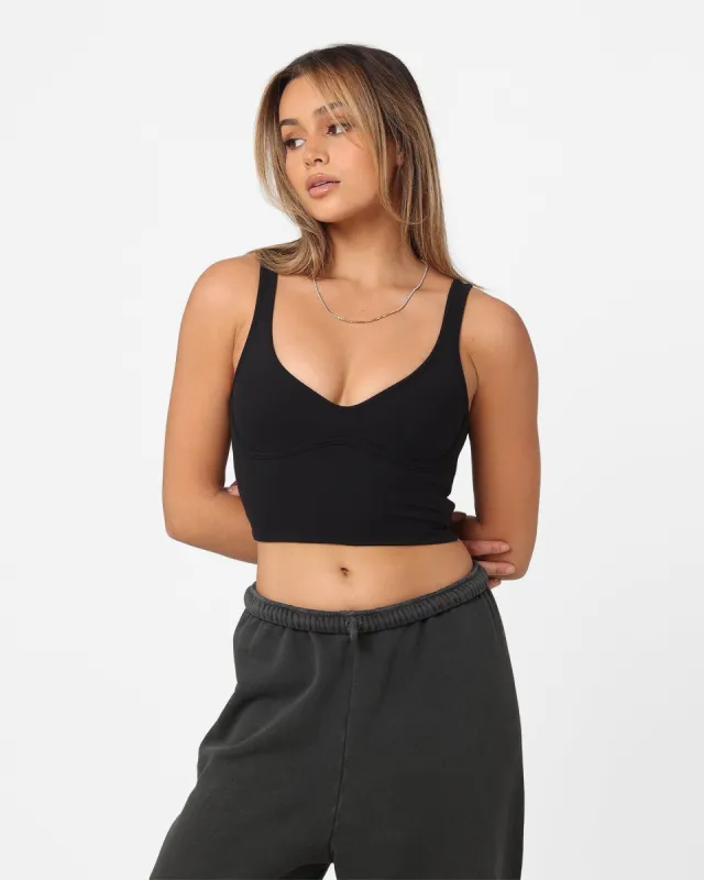 Joah Brown Women's Contour Crop Tank Top Onyx sold by Culture Kings