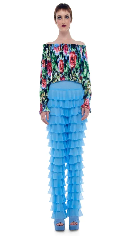 CROPPED PEASANT TOP sold by Norma Kamali