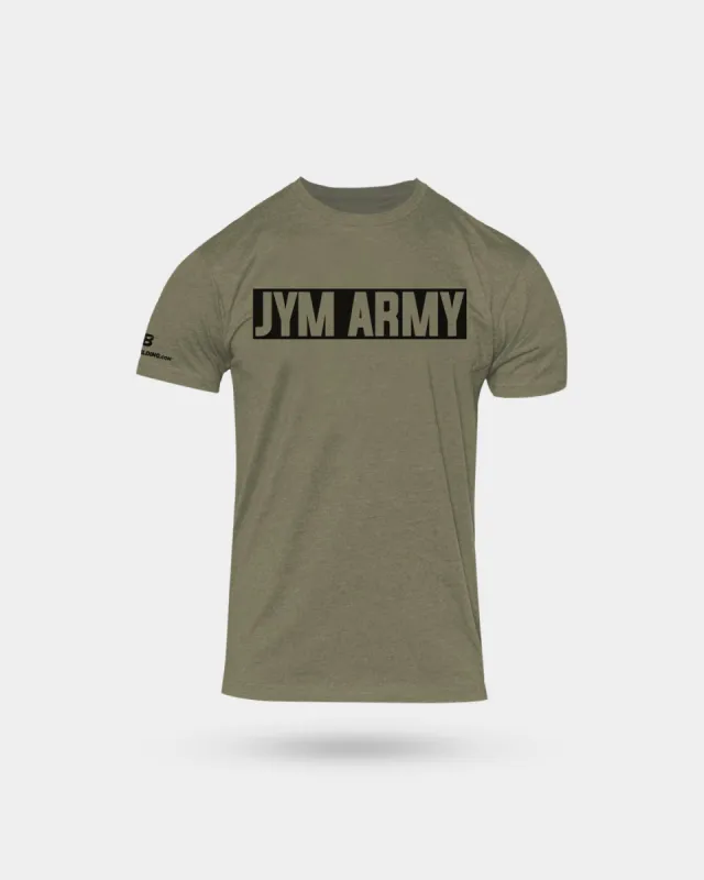 JYM Supplement Science JYM Army Tee sold by Bodybuilding Global