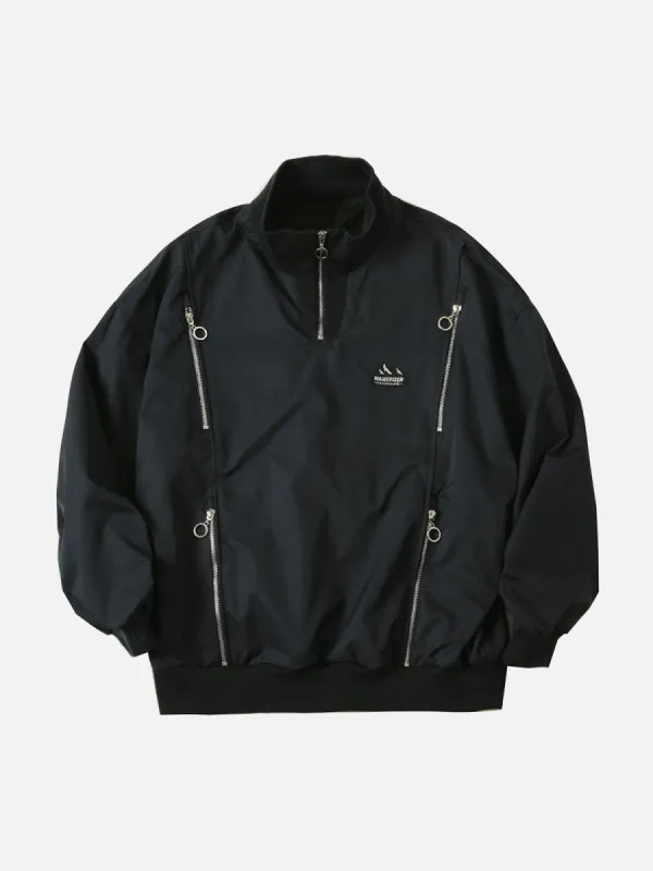 Aelfric Eden Multi-Zipper Bomber Jacket sold by Aelfric Eden