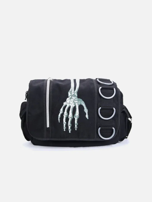 Skull Print Crossbody Bag sold by Aelfric Eden
