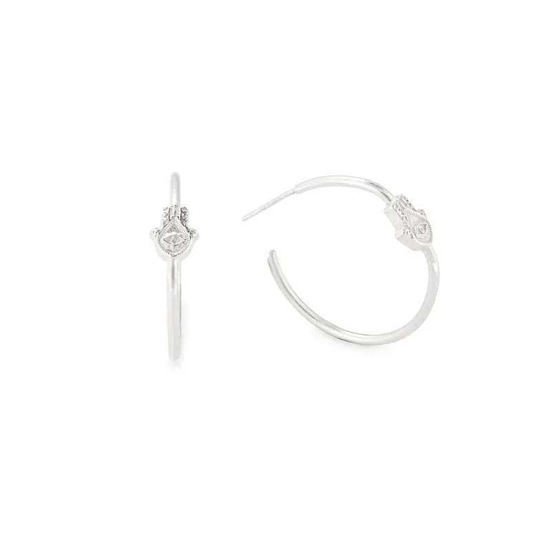 Hamsa Hoop Earrings sold by Alex and Ani